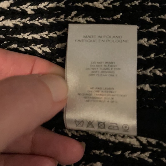 IRO Azure Black White Boucle Blazer Cardigan - Picture 10 of 11